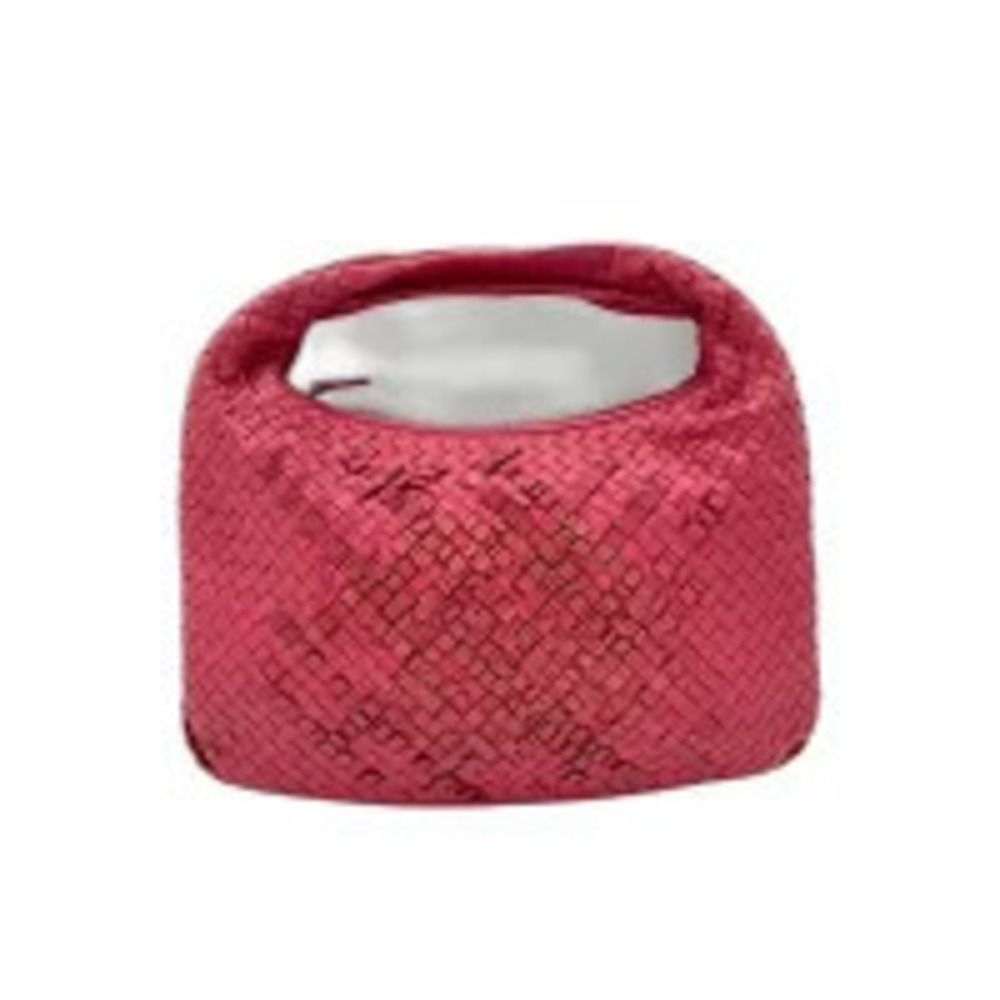 Bottega Veneta Intrecciato Veneta Hobo Bag woven nappa leather Red